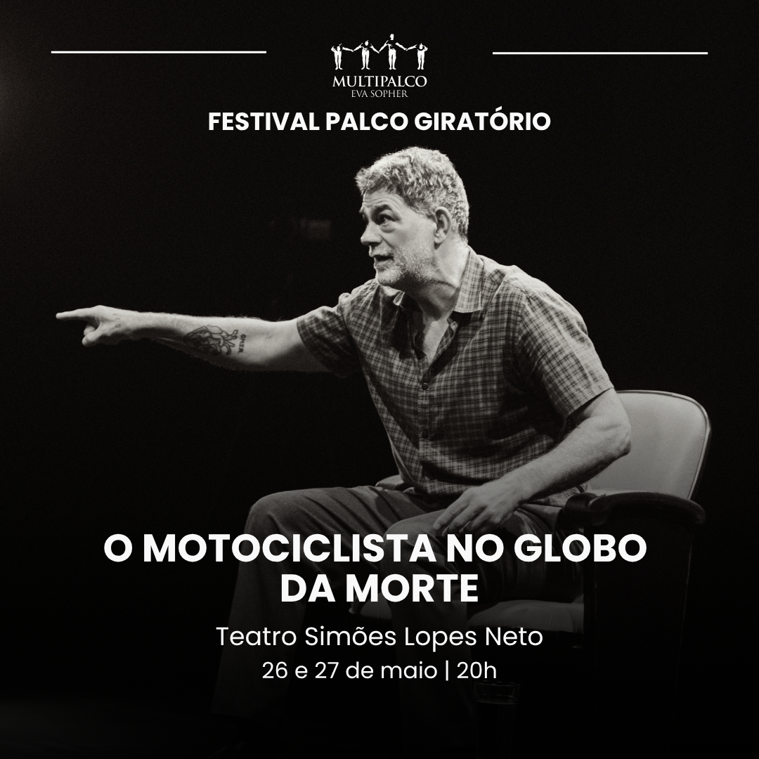 O motociclista no globo da morte