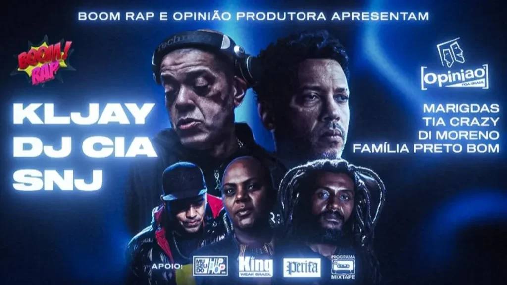 Boom Rap: KLJay, DJ Cia e SNJ