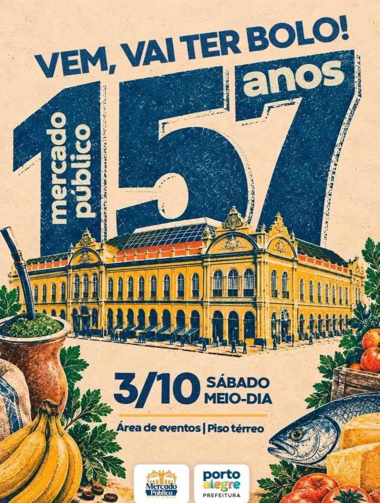 157 anos do Mercado Público de Porto Alegre