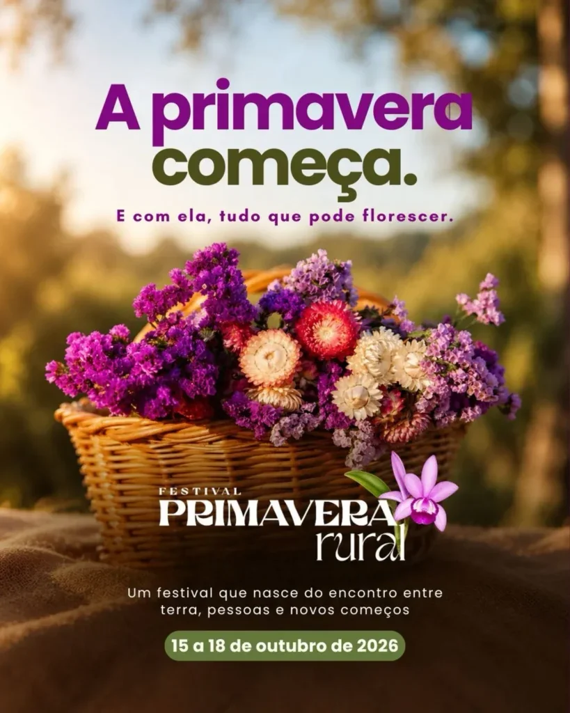 Festival Primavera Rural 2026 – Edição Especial Ano Internacional da Mulher Agricultora