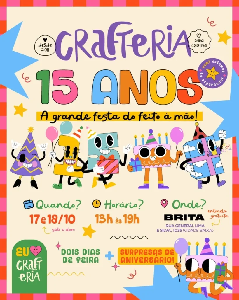 Crafteria 15 Anos – A Grande Festa do Feito à Mão