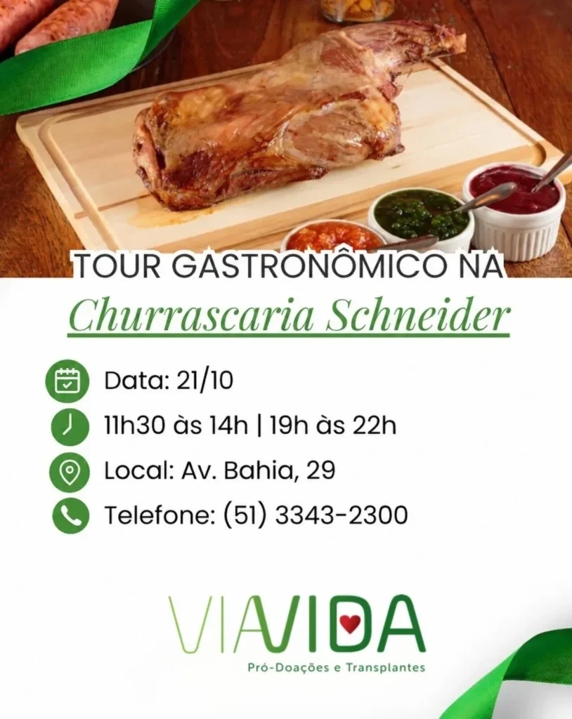 Tour Gastronômico da VIAVIDA na Churrascaria Schneider
