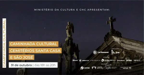 Caminhada Cultural nos cemitérios Santa Casa e São José
